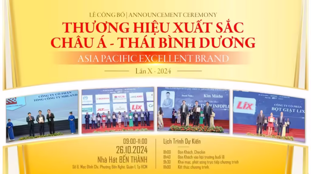 thương hiệu xuất sắc châu á thái bình dương 2024