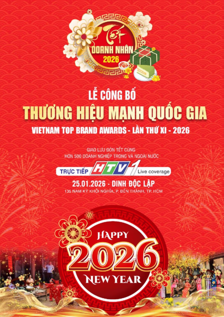 Sự kiện Tết Doanh Nhân & Thương Hiệu Mạnh Quốc Gia 2026